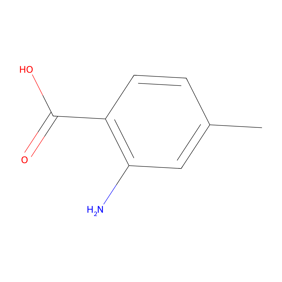 4-Methylanthranilic acid molecular structure, CAS 2305-36-4