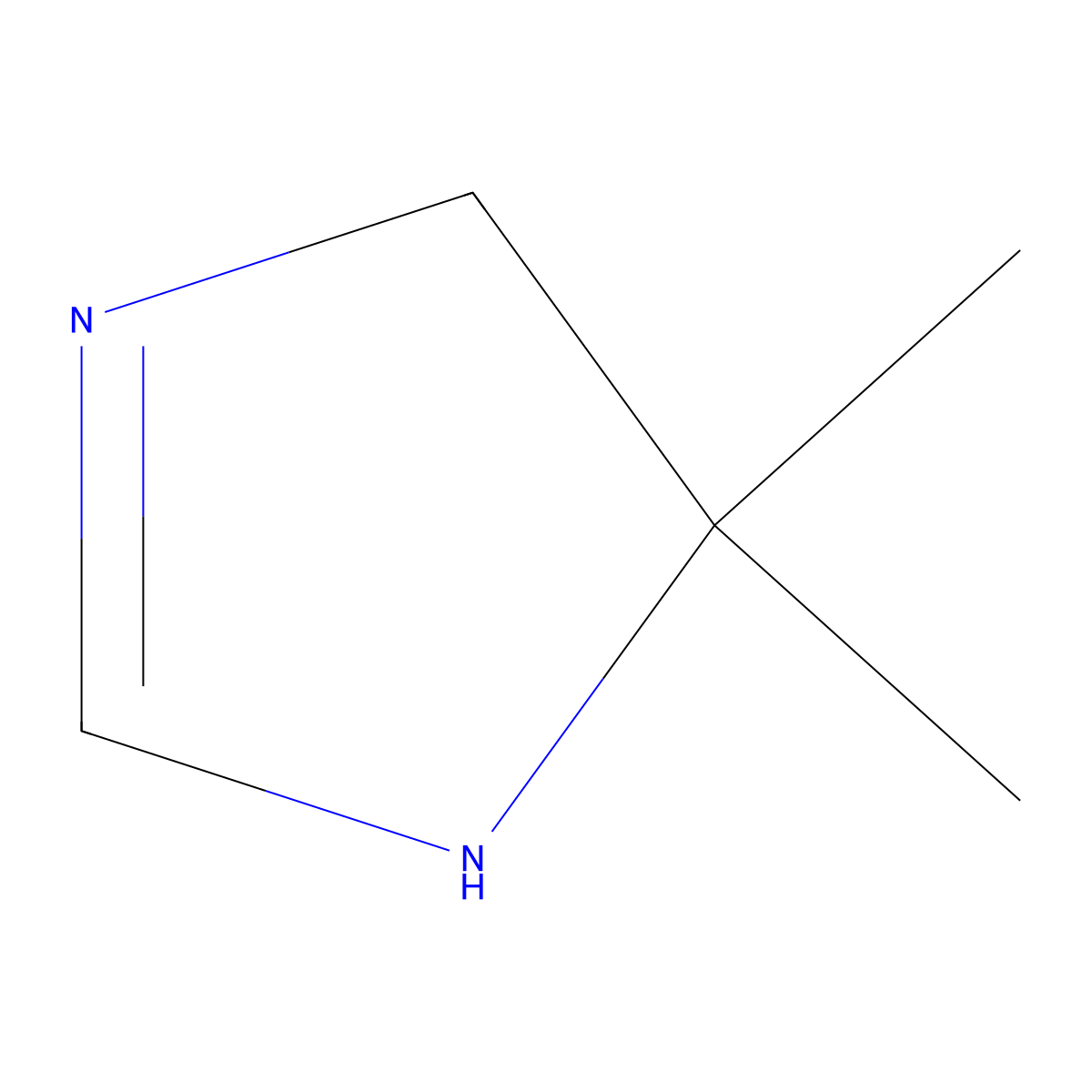 4,4-Dimethyl-2-imidazoline molecular structure, CAS 2305-59-1