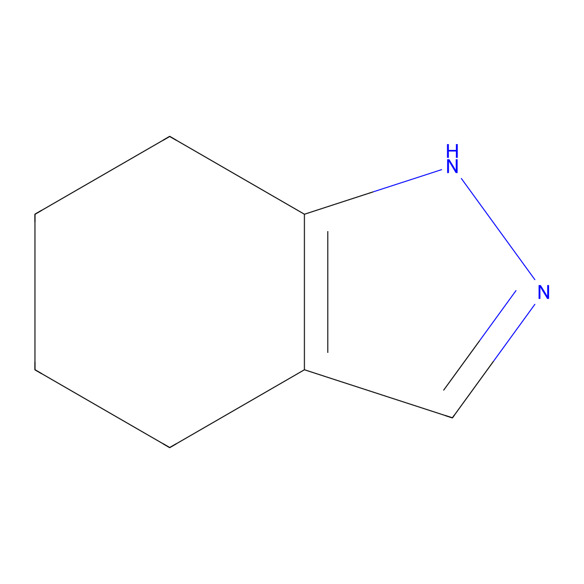 4,5,6,7-tetrahydro-1H-indazole molecular structure, CAS 2305-79-5