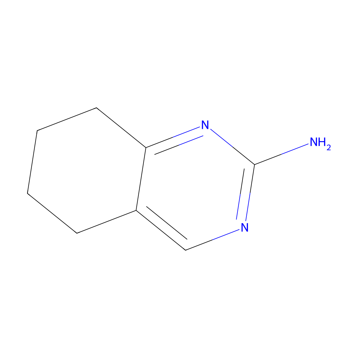 5,6,7,8-Tetrahydroquinazolin-2-amine molecular structure, CAS 2305-85-3