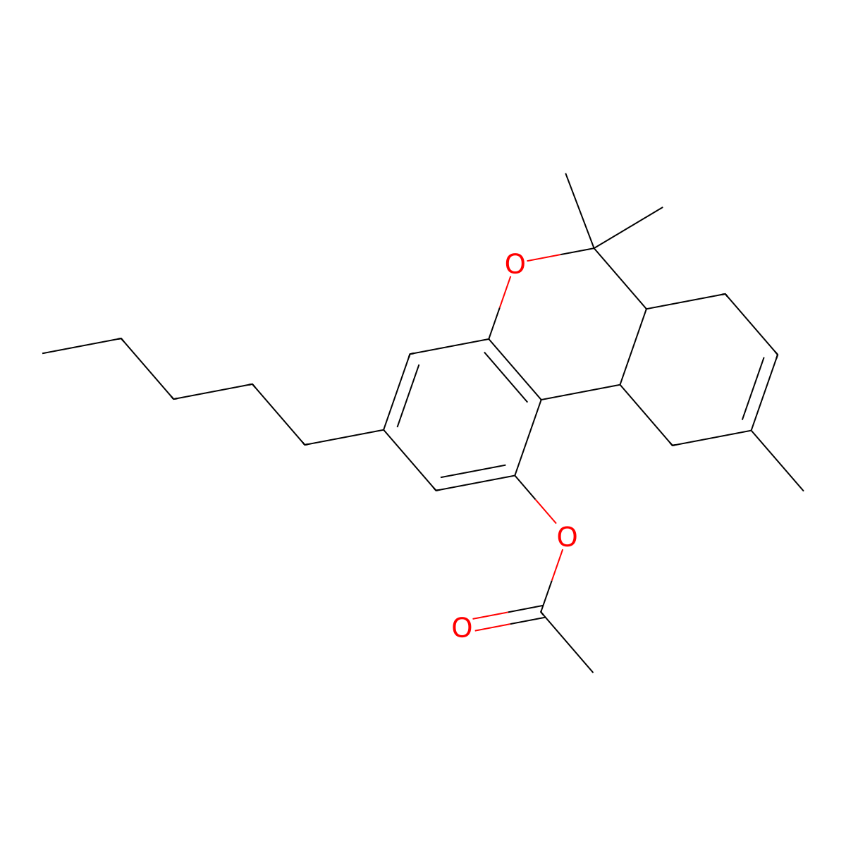 Delta8-THC Acetate molecular structure, CAS 23050-54-6