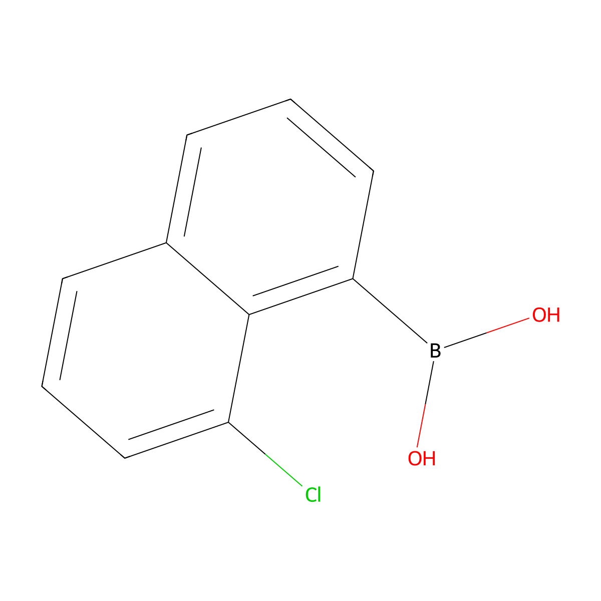 (8-Chloronaphthalen-1-yl)boronic acid molecular structure, CAS 2305022-53-9