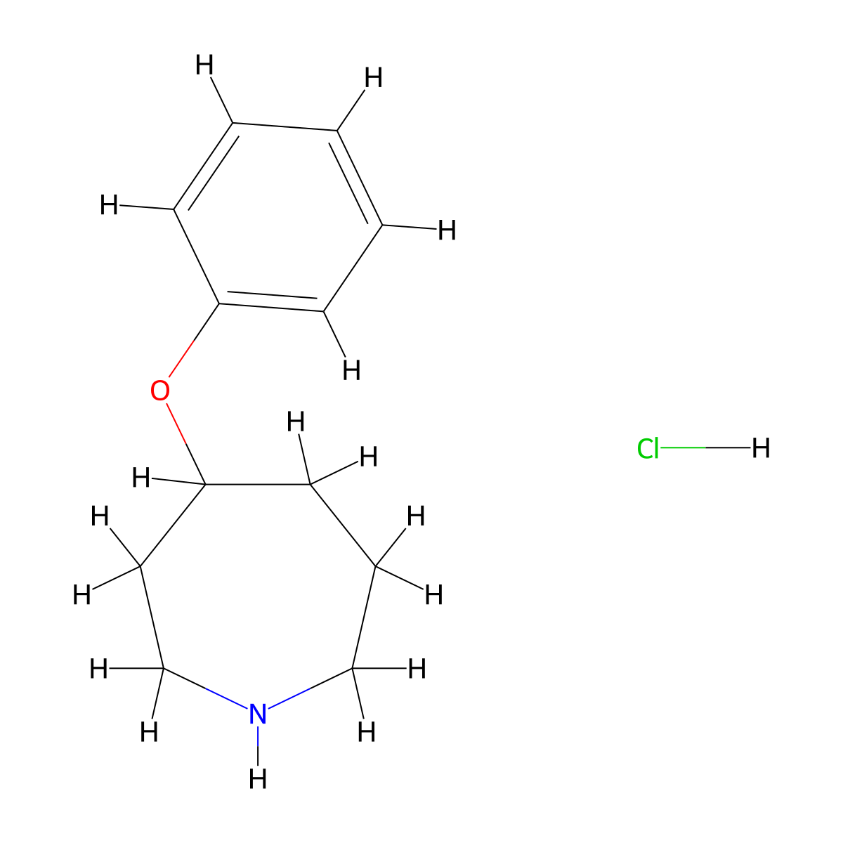 4-Phenoxyazepane hydrochloride molecular structure, CAS 2305052-32-6