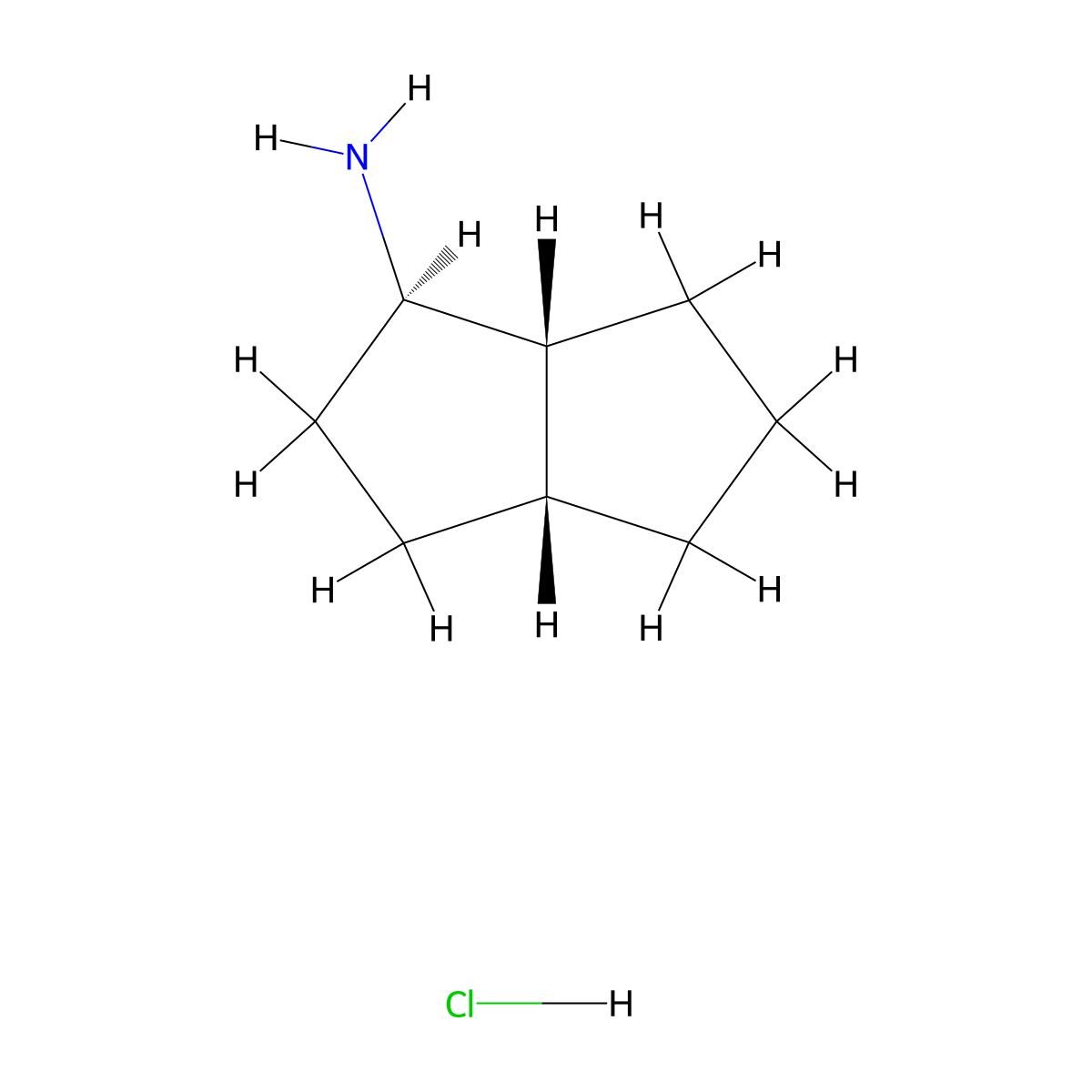 (1R,3AR,6aR)-octahydropentalen-1-amine hydrochloride molecular structure, CAS 2305078-80-0