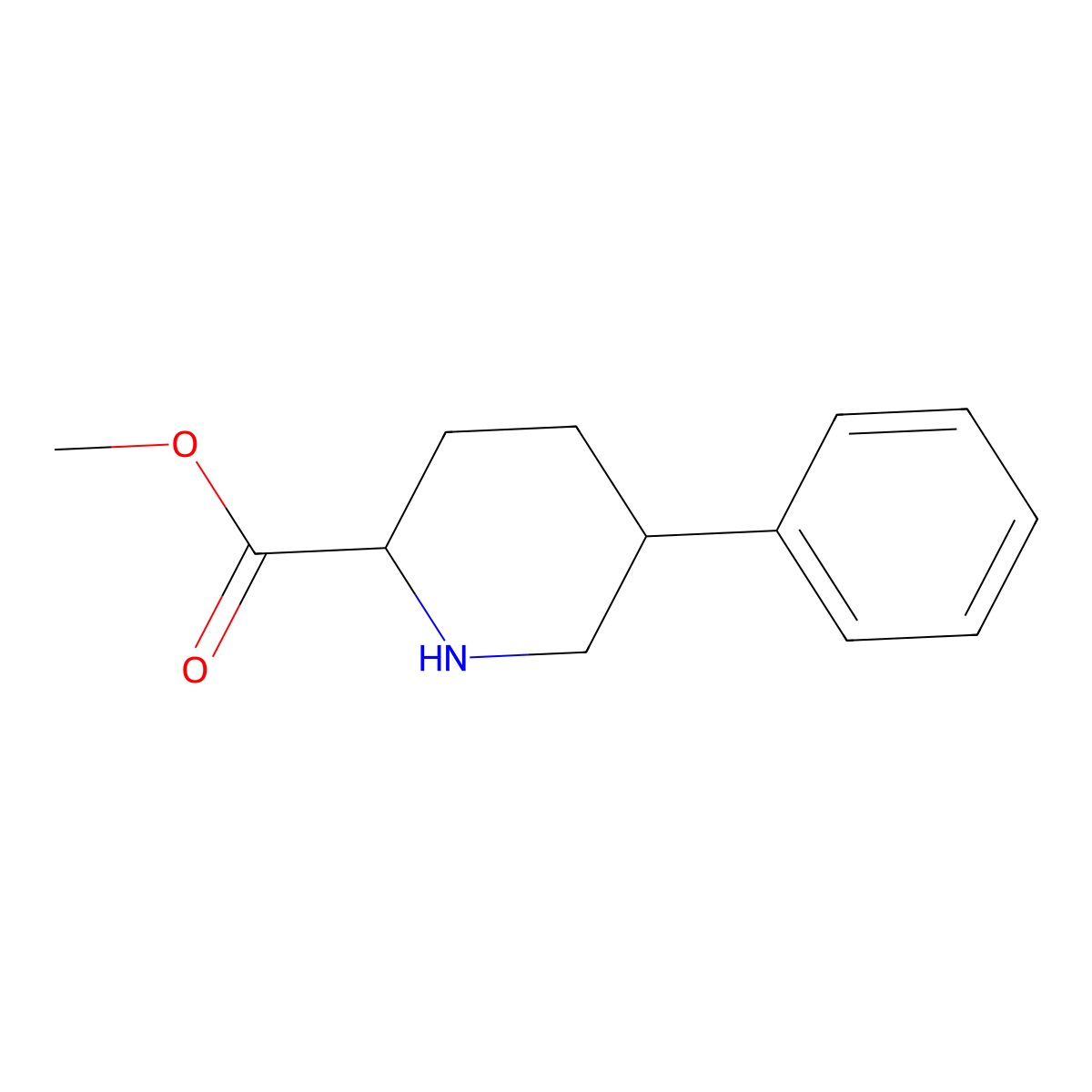 5-Phenyl-piperidine-2-carboxylic acid methyl ester molecular structure, CAS 2305079-25-6