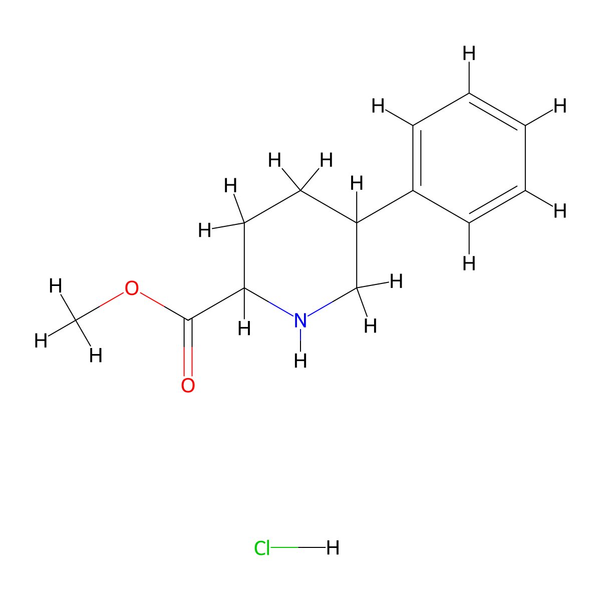5-Phenyl-piperidine-2-carboxylic acid methyl ester hydrochloride molecular structure, CAS 2305079-26-7