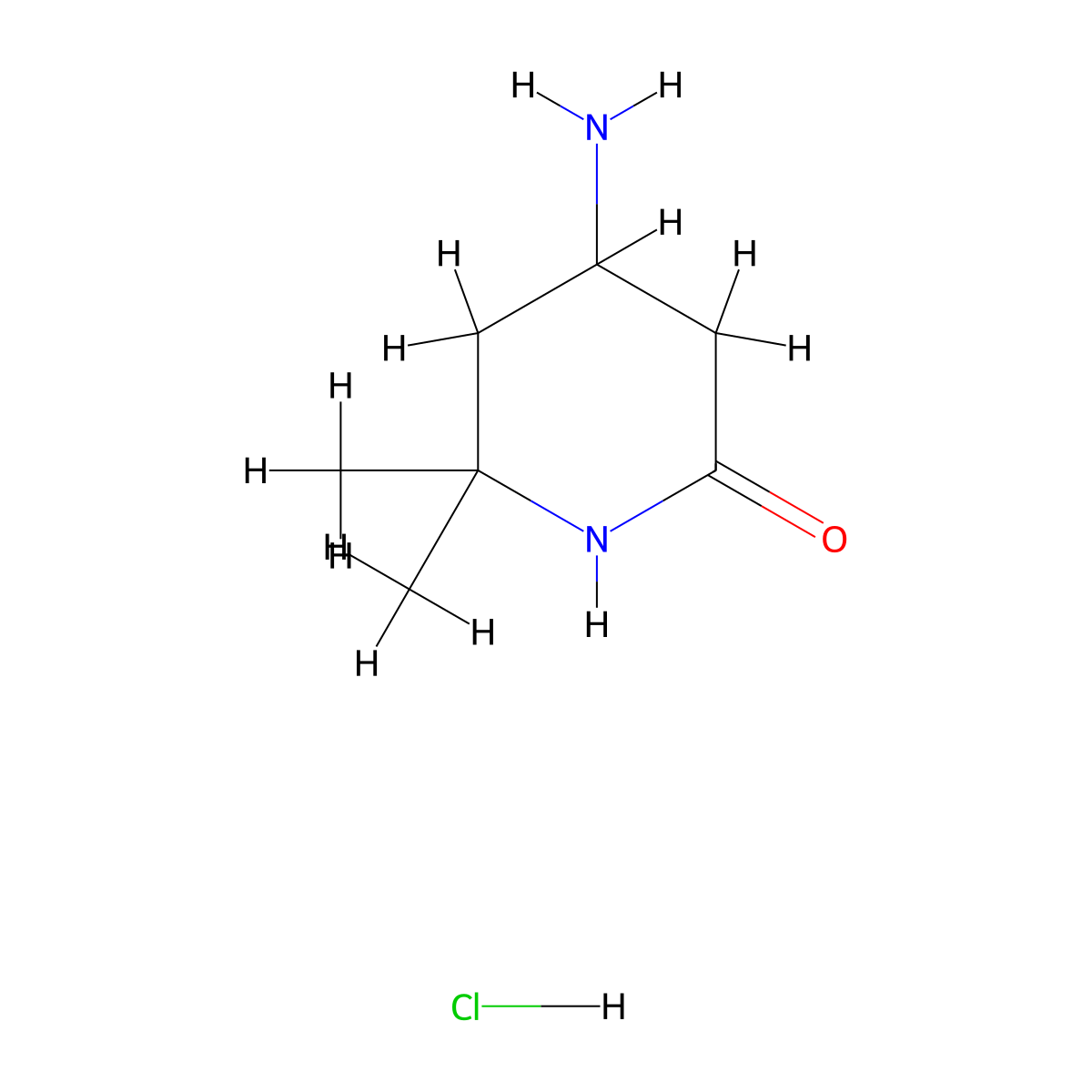 4-Amino-6,6-dimethyl-piperidin-2-one hydrochloride molecular structure, CAS 2305079-32-5