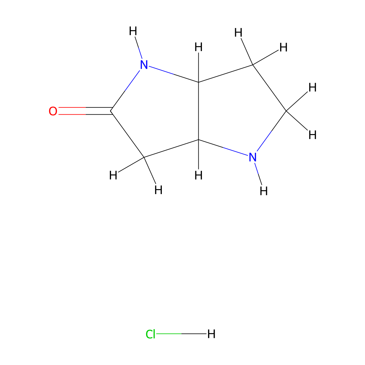 Hexahydro-pyrrolo[3,2-b]pyrrol-2-one hydrochloride molecular structure, CAS 2305079-46-1