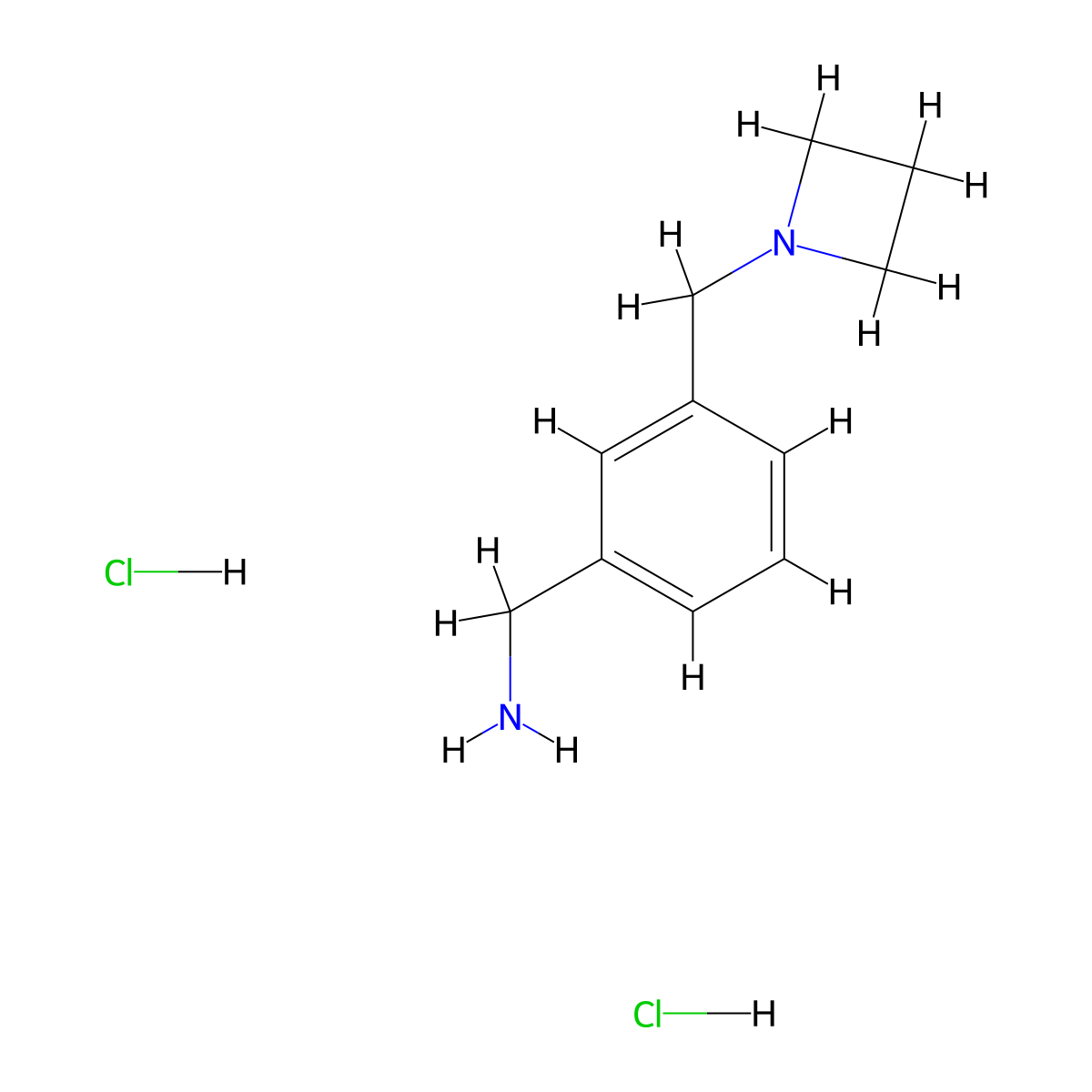 3-Azetidin-1-ylmethyl-benzylamine dihydrochloride molecular structure, CAS 2305079-53-0