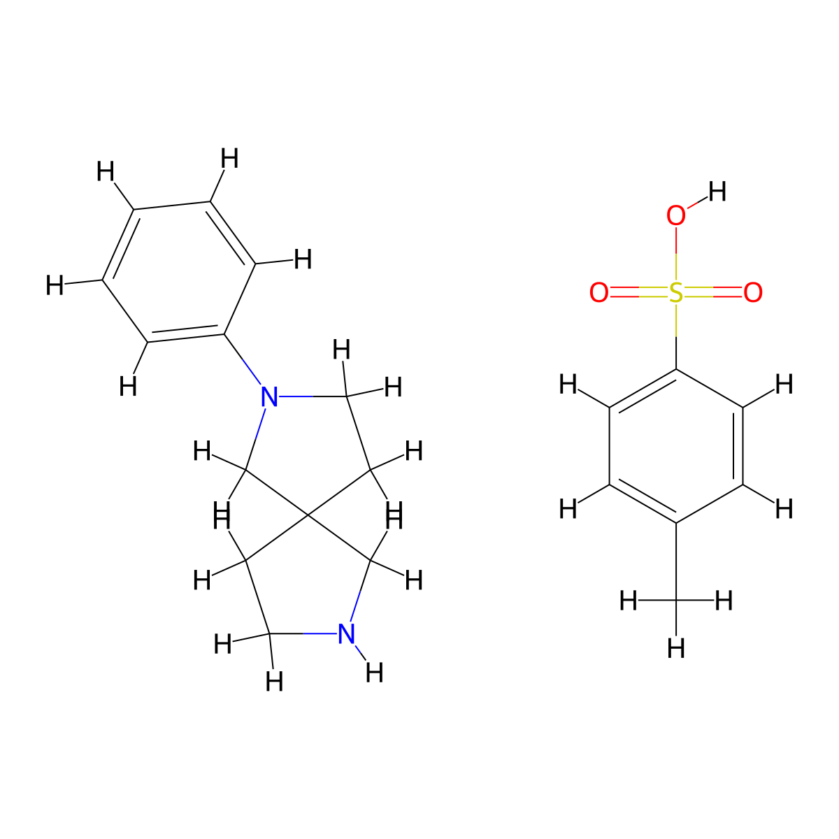 2-Phenyl-2,7-diaza-spiro[4.4]nonane p-toluenesulfonate molecular structure, CAS 2305079-55-2