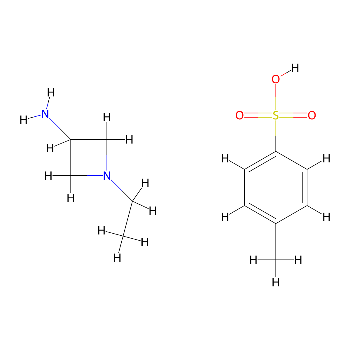 1-Ethyl-azetidin-3-ylamine tosylate molecular structure, CAS 2305079-67-6