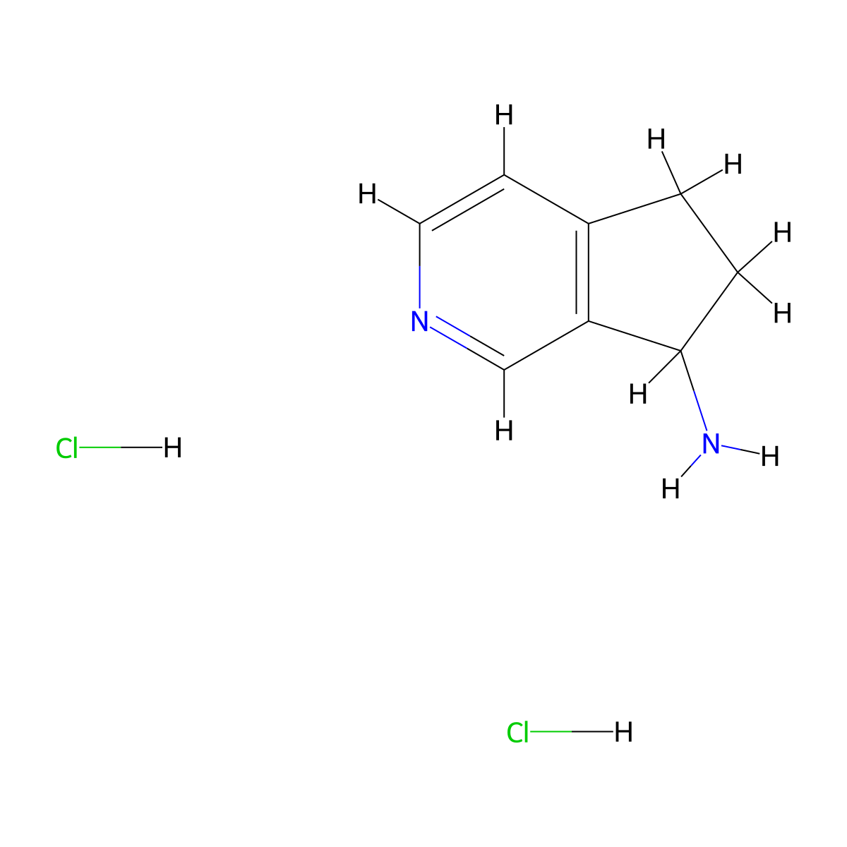 6,7-Dihydro-5H-[2]pyrindin-7-ylamine dihydrochloride molecular structure, CAS 2305079-87-0