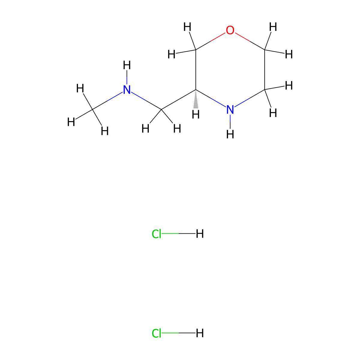 (S)-Methyl-morpholin-3-ylmethyl-amine dihydrochloride molecular structure, CAS 2305080-44-6