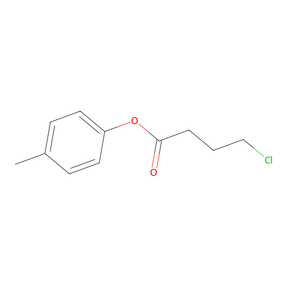 4-Methylphenyl 4-chlorobutanoate molecular structure, CAS 23051-24-3