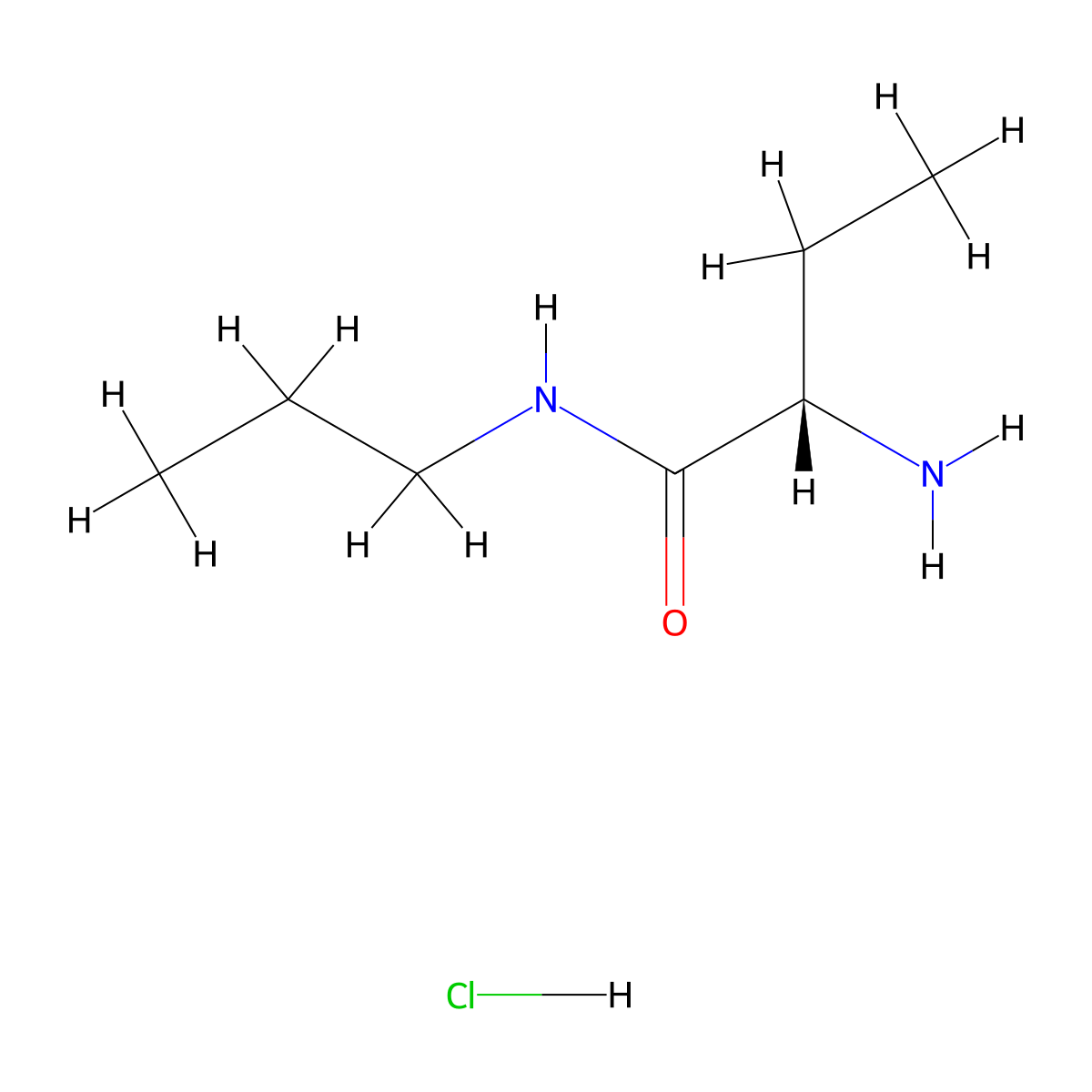 (2S)-2-amino-N-propylbutanamidehydrochloride molecular structure, CAS 2305185-02-6