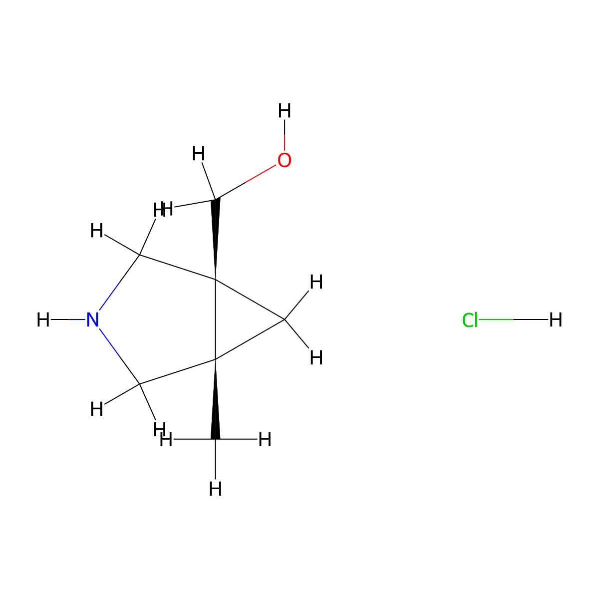 rac-[(1R,5R)-5-methyl-3-azabicyclo[3.1.0]hexan-1-yl]methanol hydrochloride molecular structure, CAS 2305185-21-9