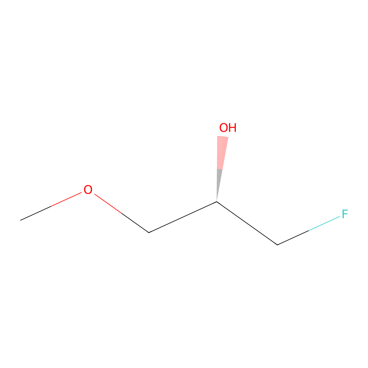 (2S)-1-fluoro-3-methoxypropan-2-ol molecular structure, CAS 2305202-65-5