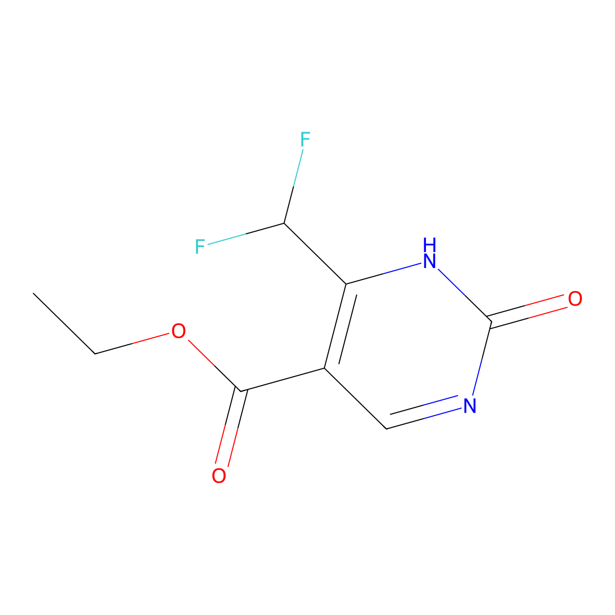 Ethyl 4-(difluoromethyl)-2-hydroxypyrimidine-5-carboxylate molecular structure, CAS 2305251-57-2