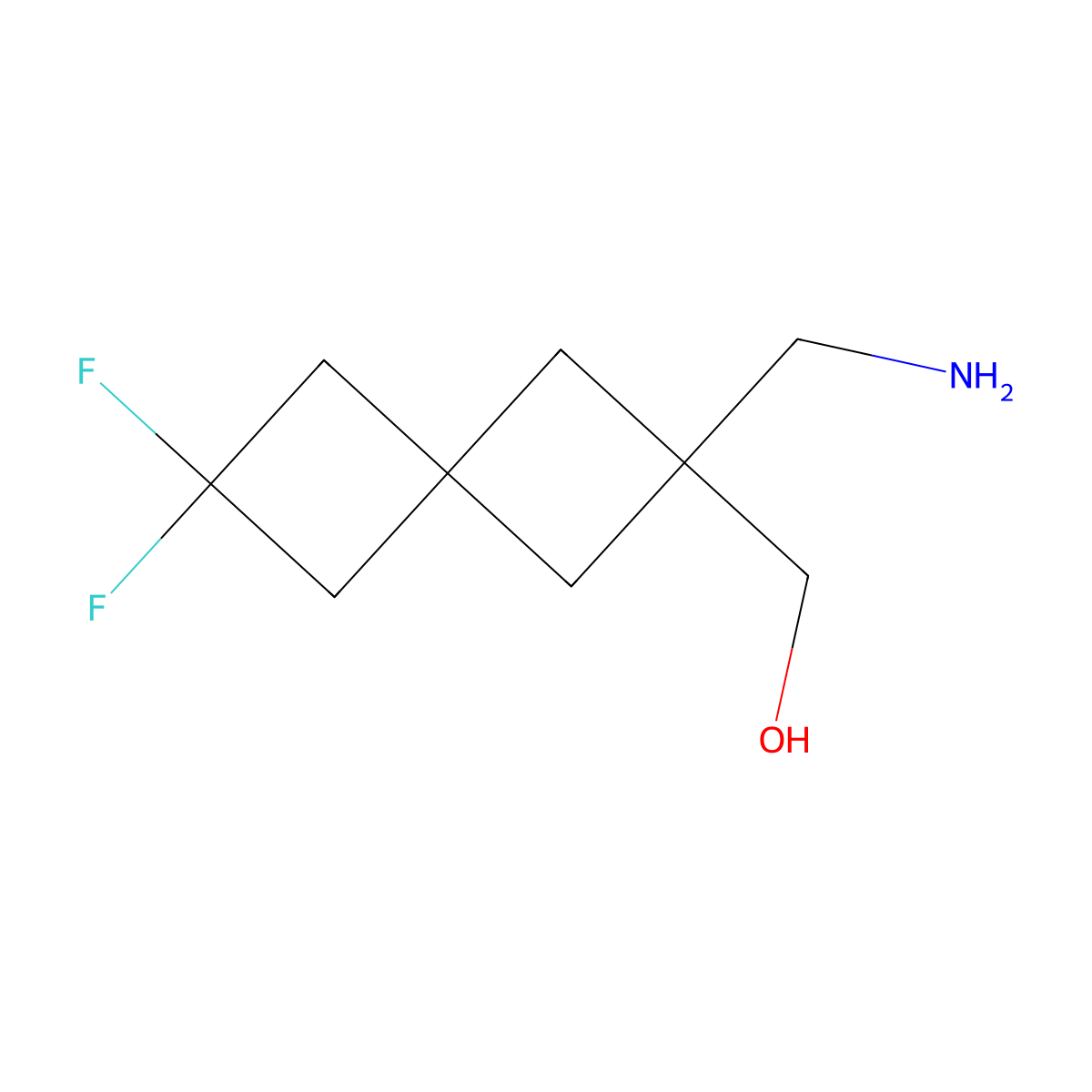 [2-(Aminomethyl)-6,6-difluorospiro[3.3]heptan-2-yl]methanol molecular structure, CAS 2305251-62-9