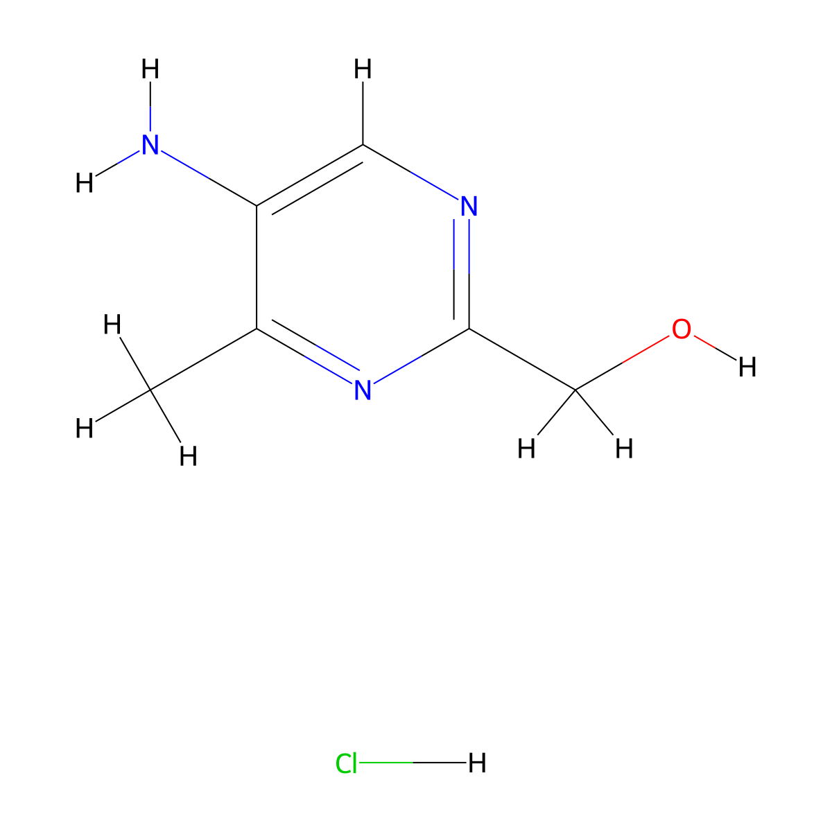 (5-Amino-4-methylpyrimidin-2-yl)methanol hydrochloride molecular structure, CAS 2305251-75-4