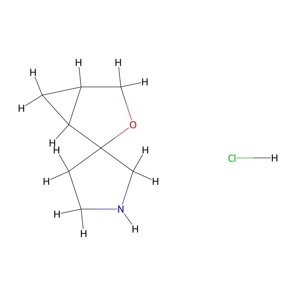 3-Oxaspiro[bicyclo[3.1.0]hexane-2,3'-pyrrolidine] hydrochloride molecular structure, CAS 2305251-85-6