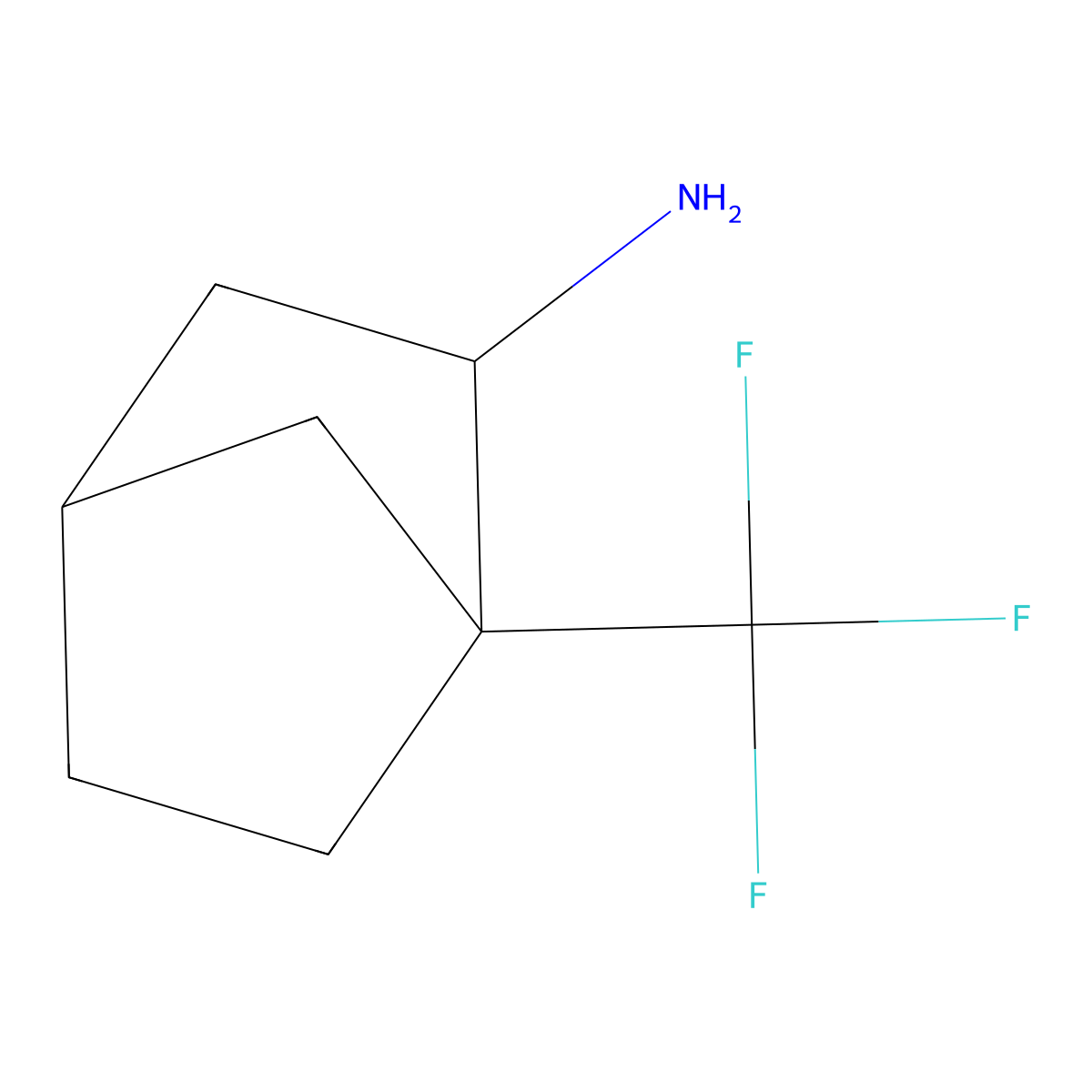 1-(Trifluoromethyl)bicyclo[2.2.1]heptan-2-amine molecular structure, CAS 2305252-12-2