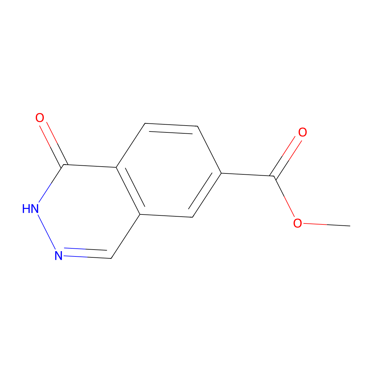 Methyl 1-oxo-1,2-dihydrophthalazine-6-carboxylate molecular structure, CAS 2305252-16-6