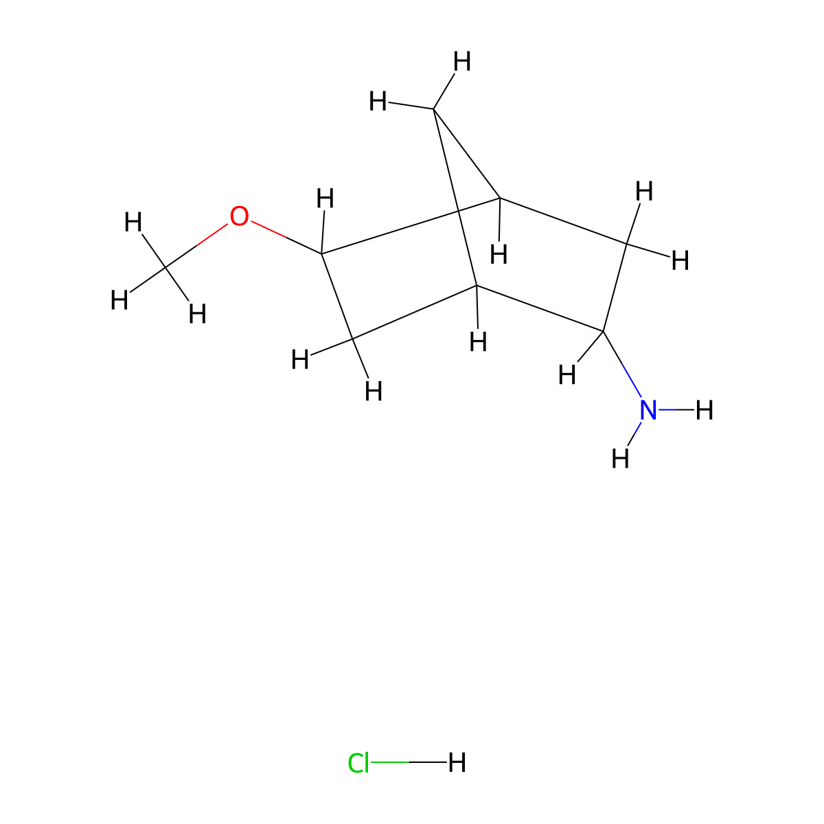 5-Methoxybicyclo[2.2.1]heptan-2-amine hydrochloride molecular structure, CAS 2305252-40-6