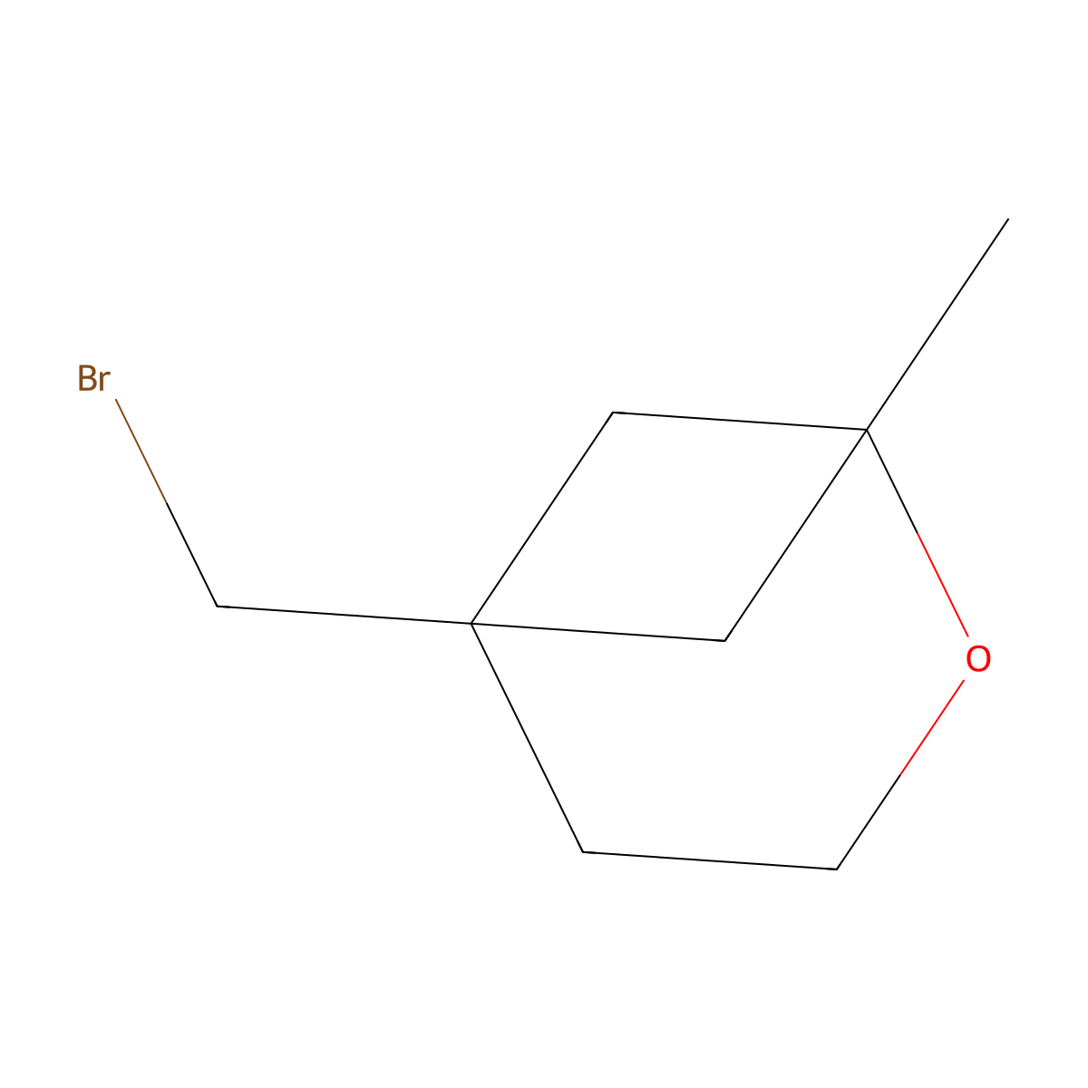 5-(Bromomethyl)-1-methyl-2-oxabicyclo[3.1.1]heptane molecular structure, CAS 2305252-56-4