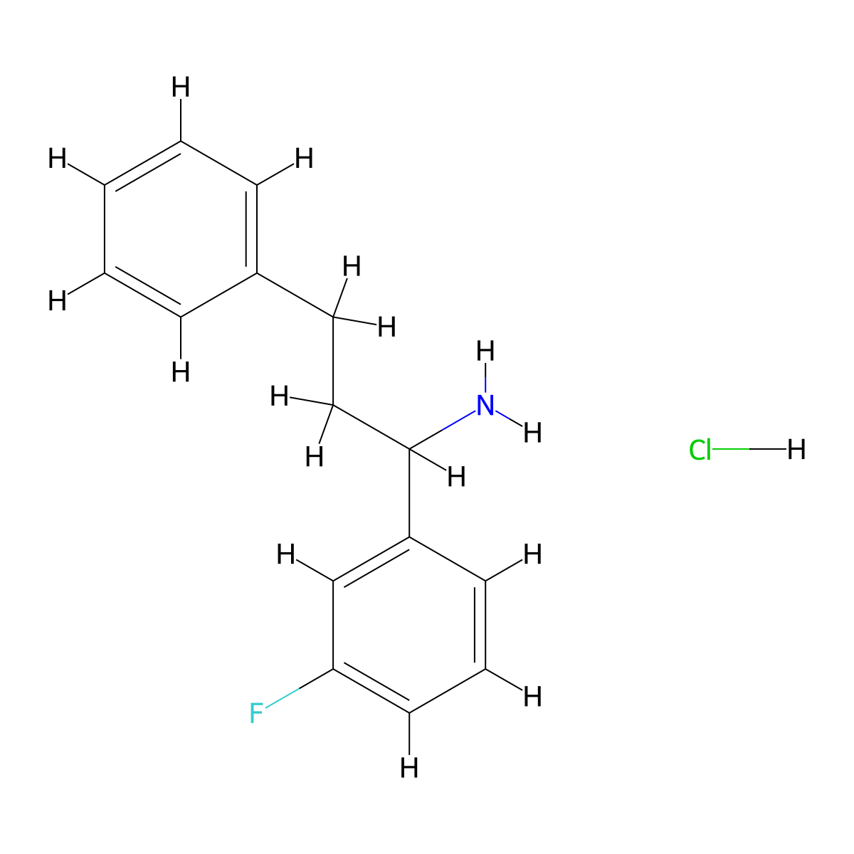 1-(3-Fluorophenyl)-3-phenylpropan-1-amine hydrochloride molecular structure, CAS 2305252-67-7