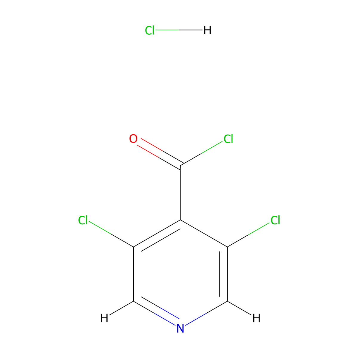 3,5-Dichloropyridine-4-carbonyl chloride hydrochloride molecular structure, CAS 2305252-72-4