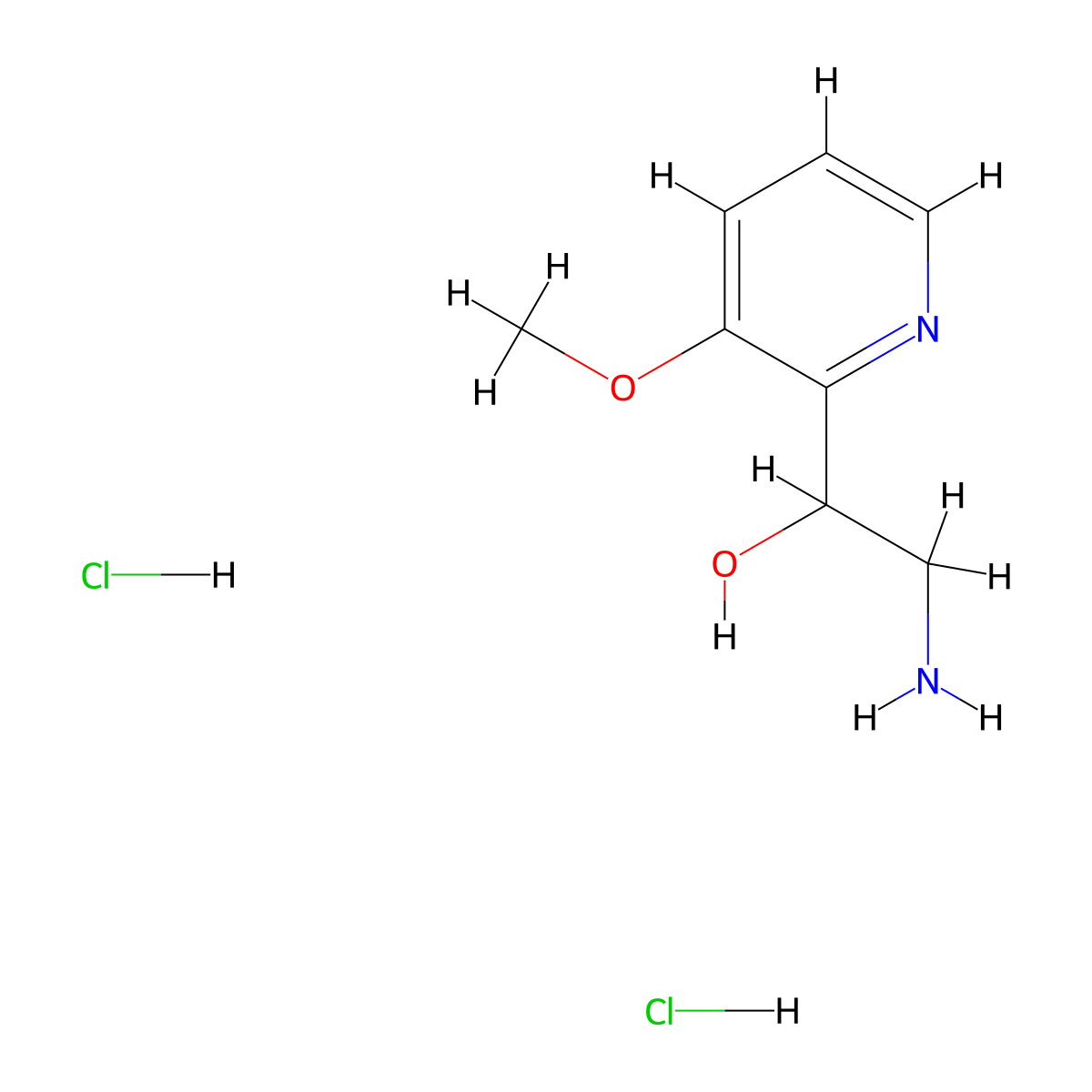 2-Amino-1-(3-methoxypyridin-2-yl)ethan-1-ol dihydrochloride molecular structure, CAS 2305252-77-9