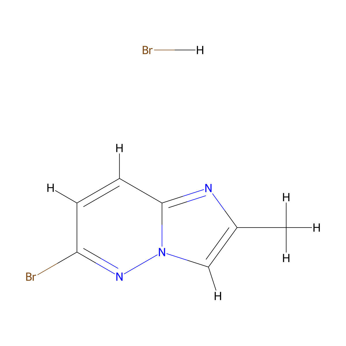 6-Bromo-2-methylimidazo[1,2-b]pyridazine hydrobromide molecular structure, CAS 2305252-82-6