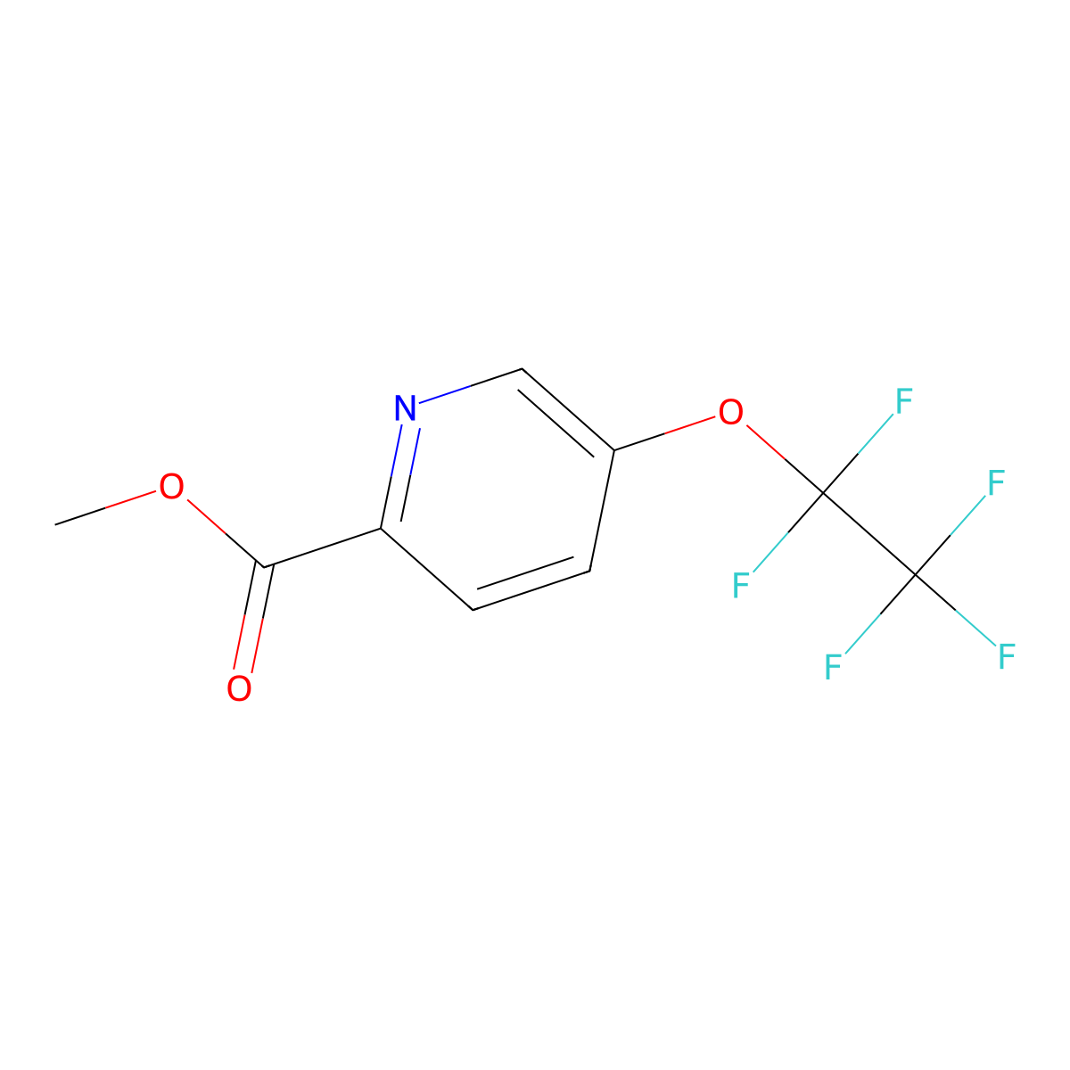 Methyl 5-(pentafluoroethoxy)pyridine-2-carboxylate molecular structure, CAS 2305253-00-1
