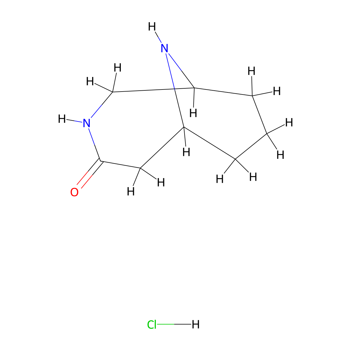 3,10-Diazabicyclo[4.3.1]decan-4-one hydrochloride molecular structure, CAS 2305253-22-7