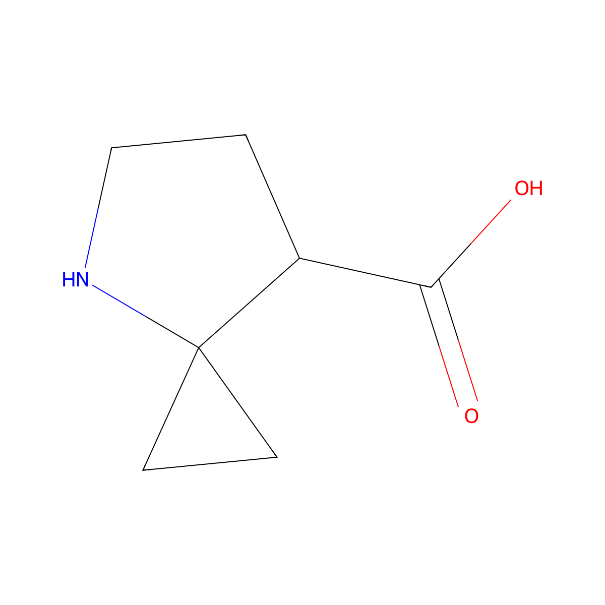 4-Azaspiro[2.4]heptane-7-carboxylic acid molecular structure, CAS 2305253-39-6