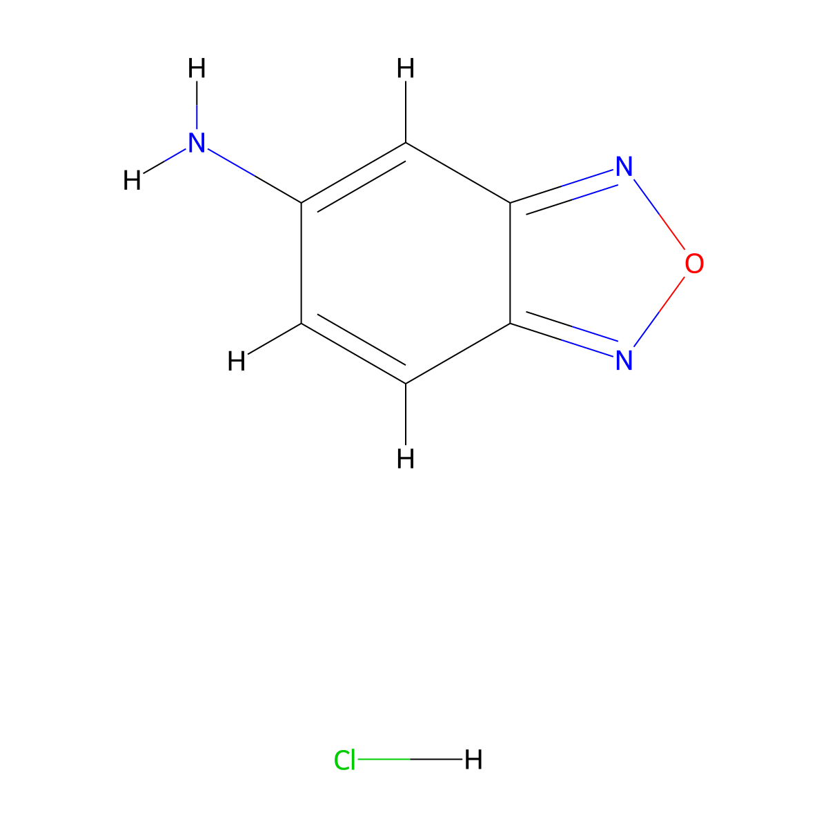 2,1,3-Benzoxadiazol-5-amine hydrochloride molecular structure, CAS 2305253-47-6