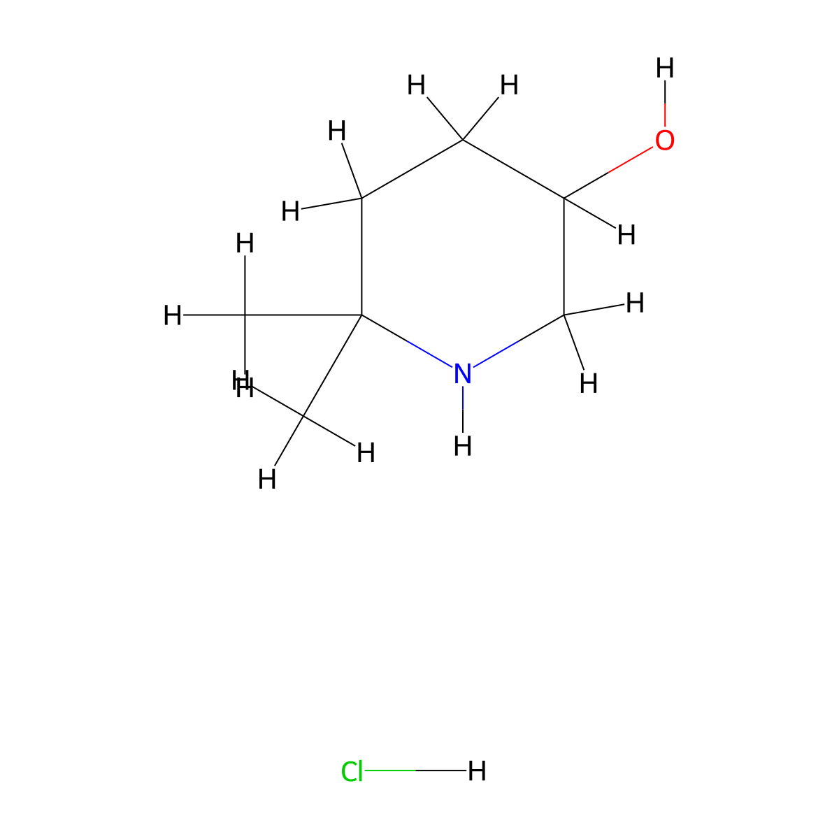 6,6-Dimethylpiperidin-3-OL hydrochloride molecular structure, CAS 2305253-59-0