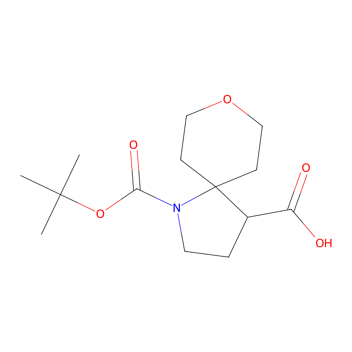 1-[(Tert-butoxy)carbonyl]-8-oxa-1-azaspiro[4.5]decane-4-carboxylicacid molecular structure, CAS 2305253-73-8