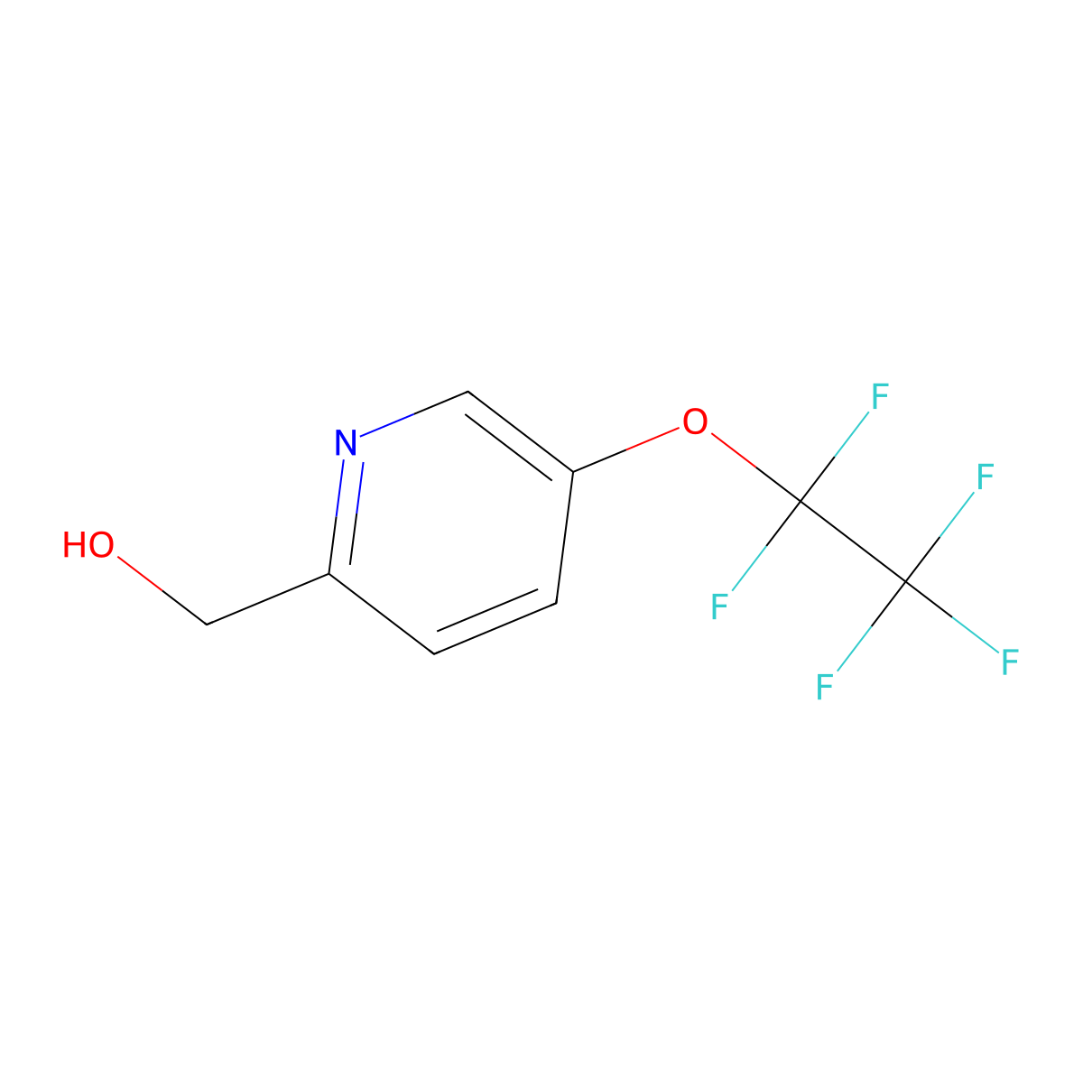 [5-(Pentafluoroethoxy)pyridin-2-yl]methanol molecular structure, CAS 2305253-74-9
