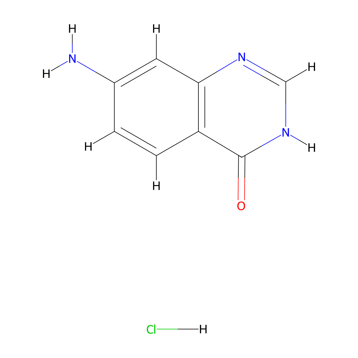 7-Amino-3H-quinazolin-4-one;hydrochloride molecular structure, CAS 2305253-81-8