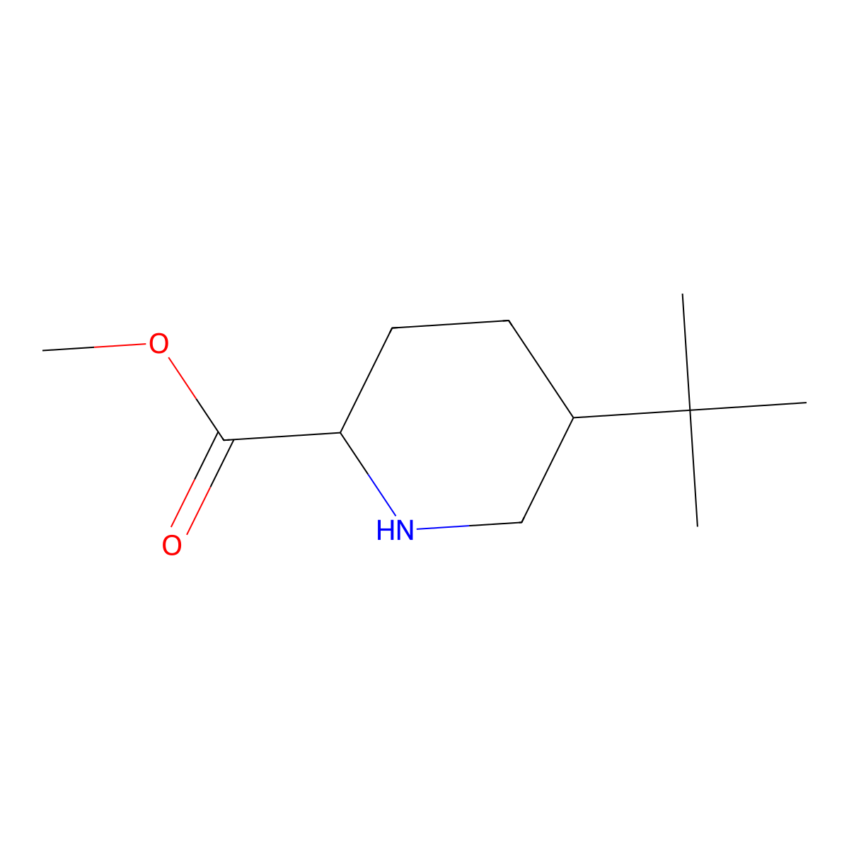 Methyl 5-tert-butylpiperidine-2-carboxylate molecular structure, CAS 2305253-91-0