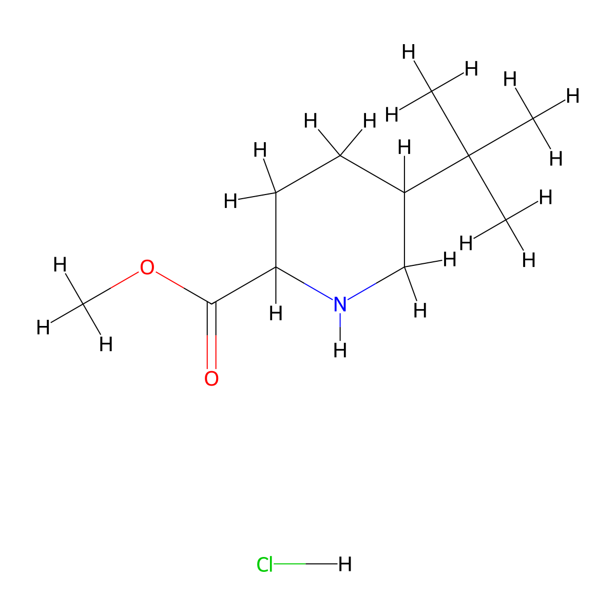 Methyl5-tert-butylpiperidine-2-carboxylatehydrochloride molecular structure, CAS 2305253-92-1