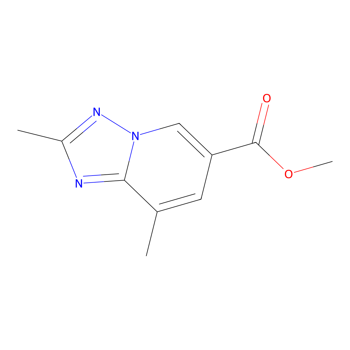 Methyl 2,8-dimethyl-[1,2,4]triazolo[1,5-a]pyridine-6-carboxylate molecular structure, CAS 2305254-04-8