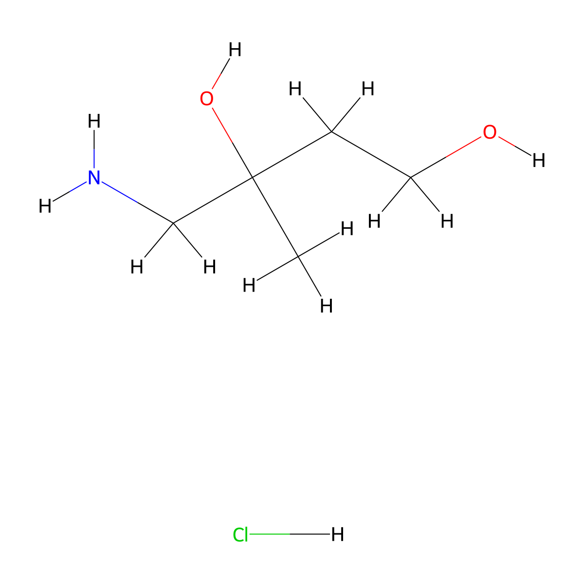 4-Amino-3-methylbutane-1,3-diol hydrochloride molecular structure, CAS 2305254-98-0
