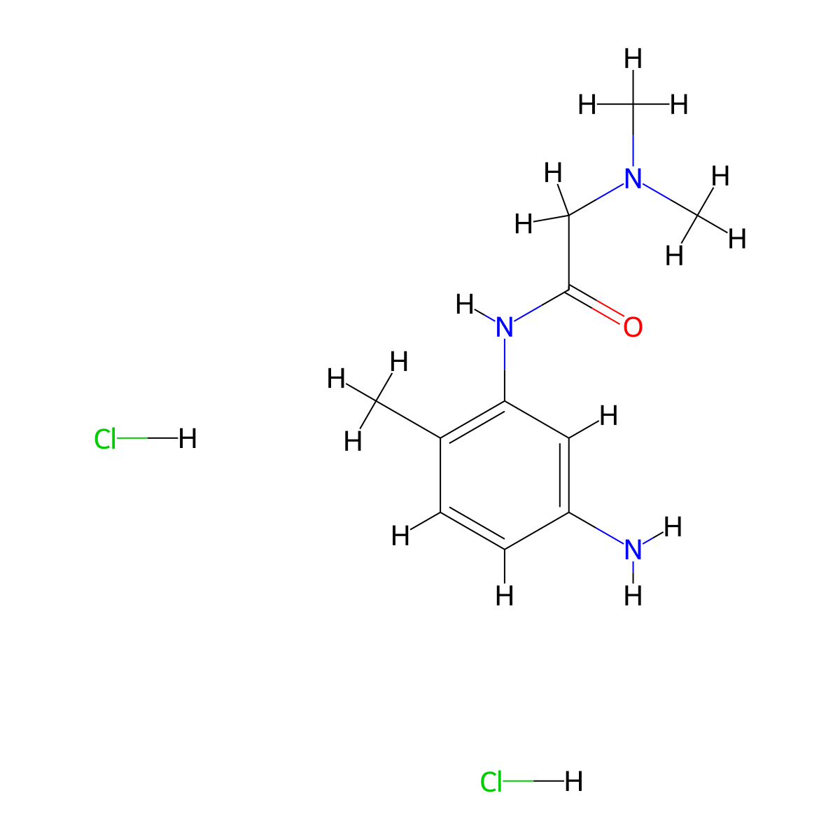 N-(5-amino-2-methylphenyl)-2-(dimethylamino)acetamide dihydrochloride molecular structure, CAS 2305255-04-1