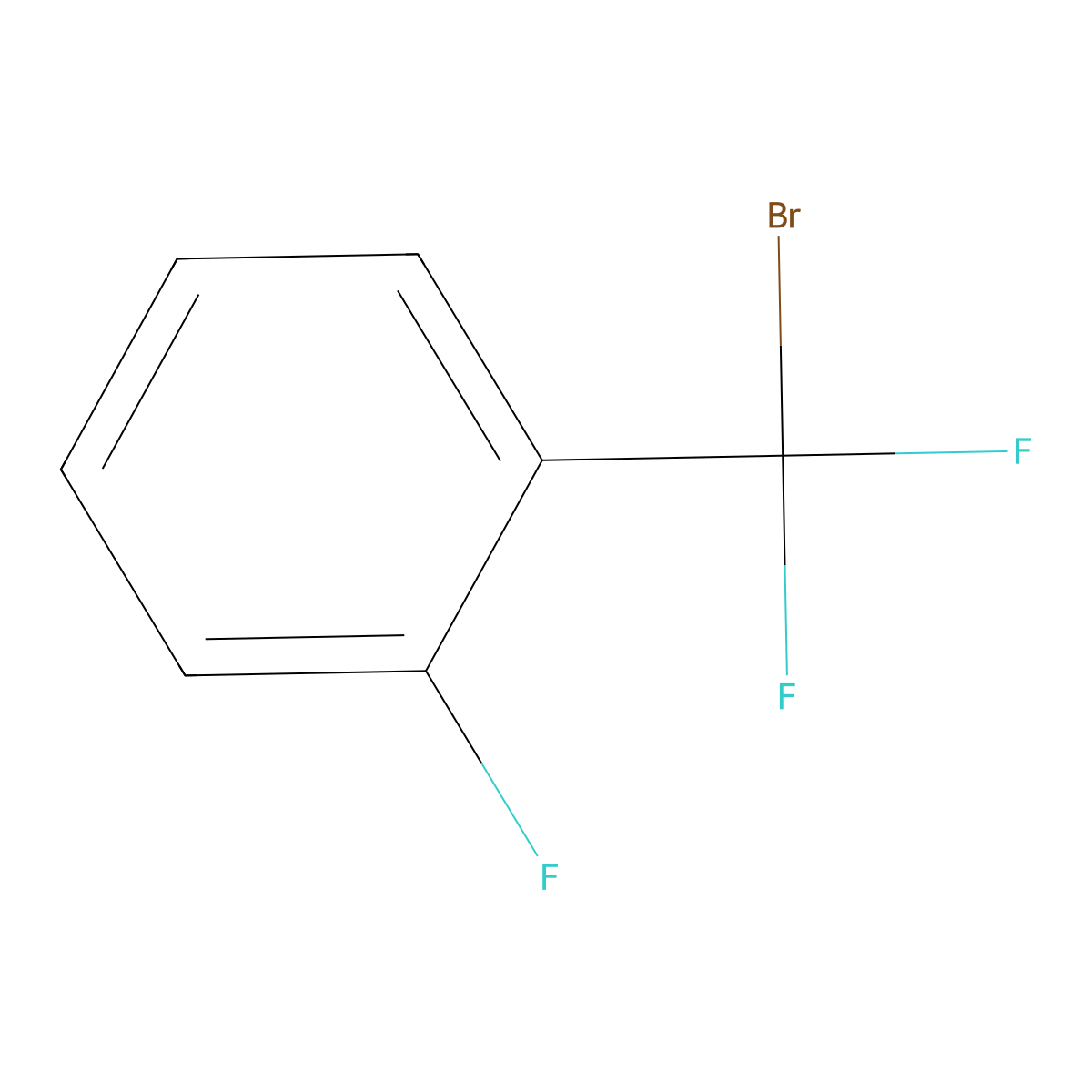 1-(Bromodifluoromethyl)-2-fluorobenzene molecular structure, CAS 2305255-13-2