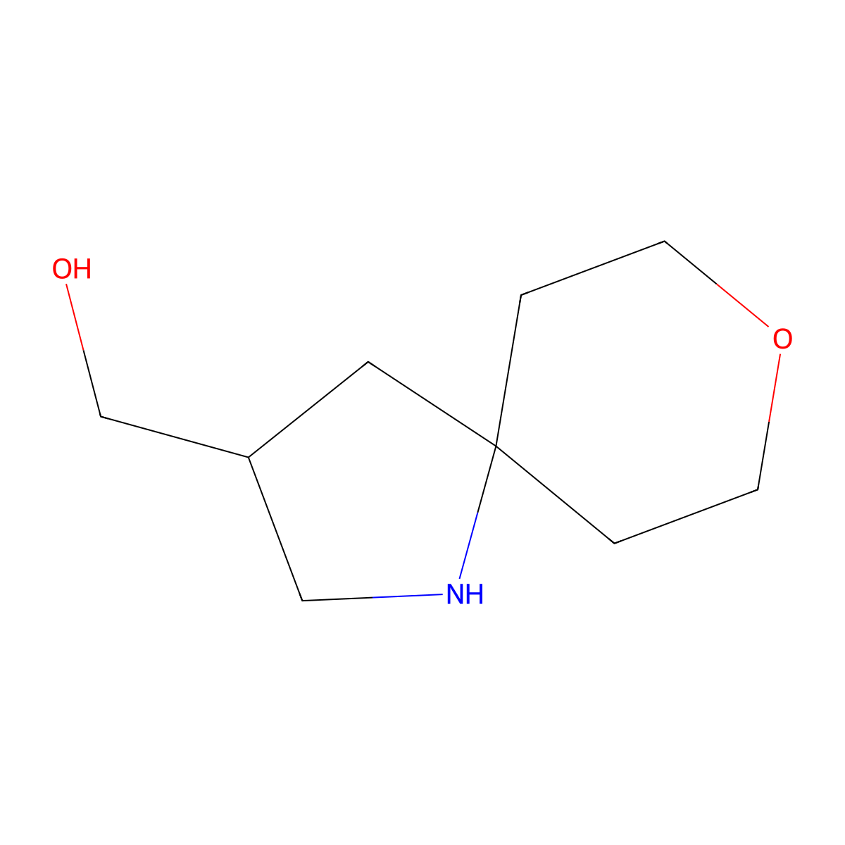 {8-Oxa-1-azaspiro[4.5]decan-3-yl}methanol molecular structure, CAS 2305255-21-2