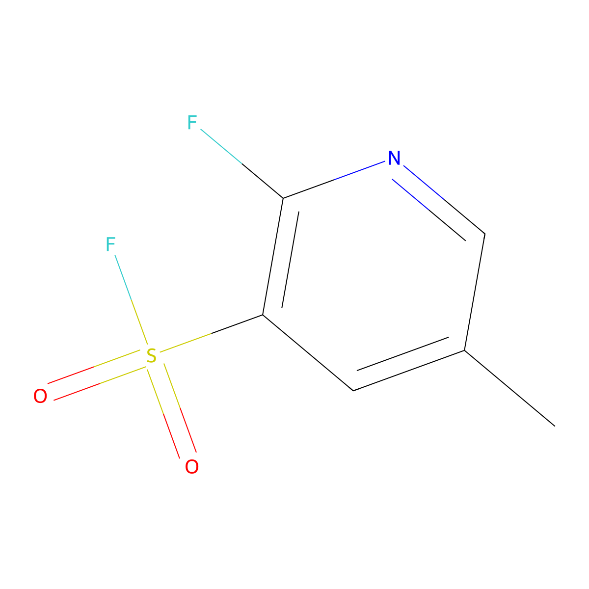 2-Fluoro-5-methylpyridine-3-sulfonyl fluoride molecular structure, CAS 2305255-42-7