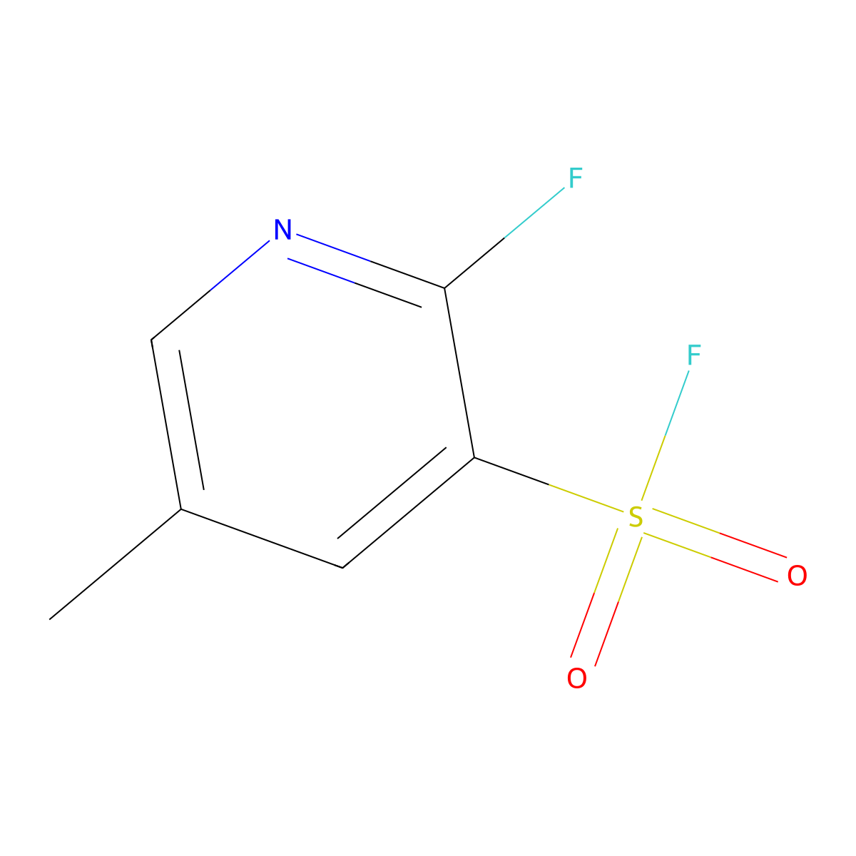 2-Fluoro-5-methylpyridine-3-sulfonyl fluoride molecular structure, CAS 2305255-42-7